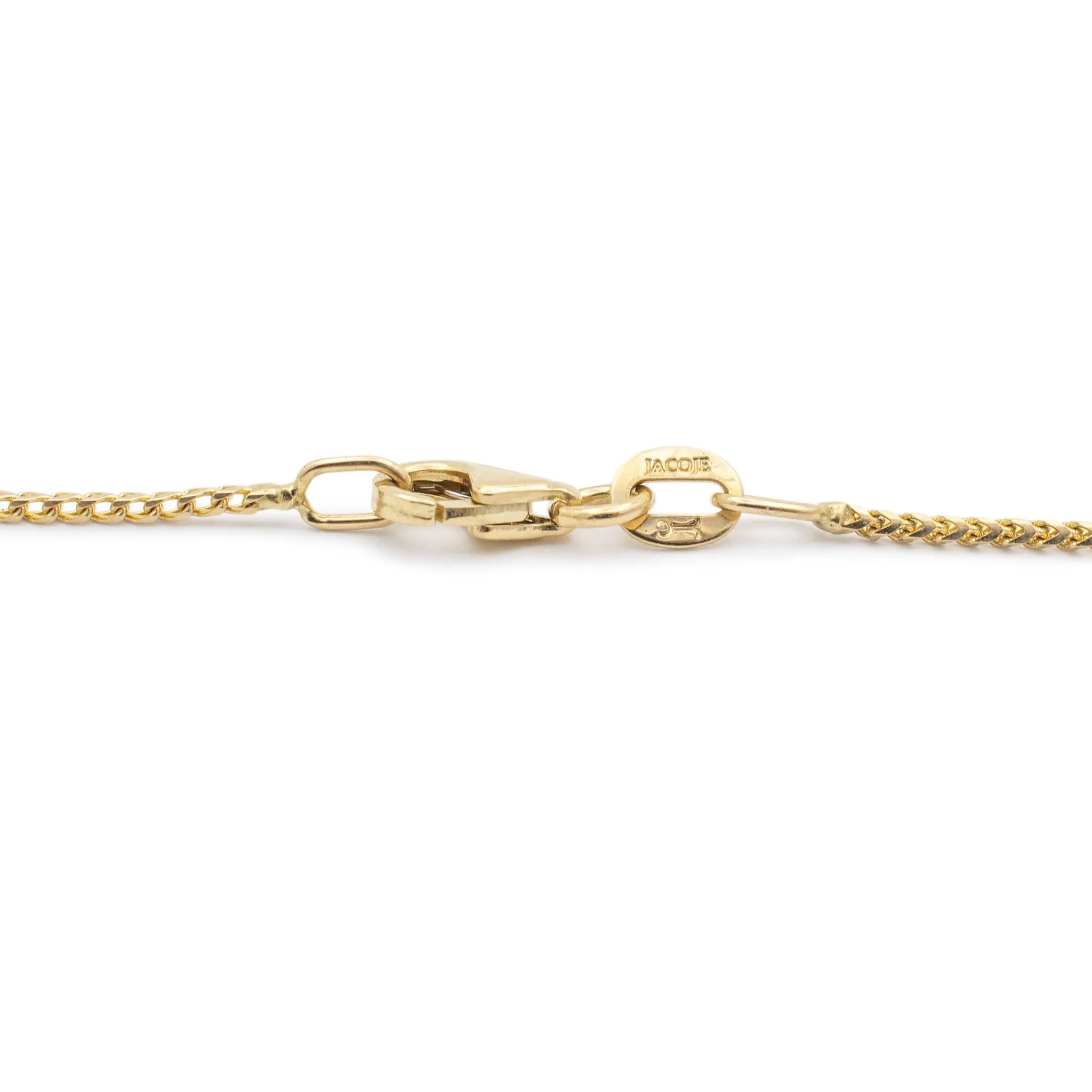 Jacoje 14K Yellow Gold Foxtail Chain Necklace