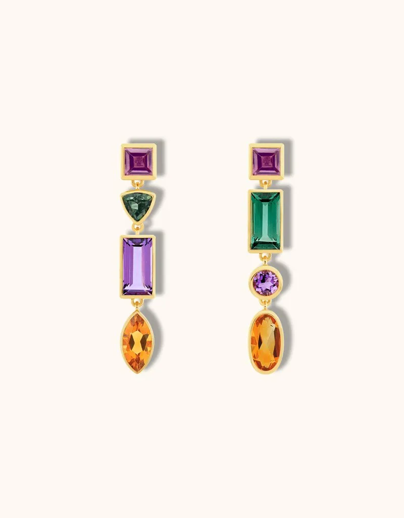 Joia - Multi-coloured Earrings