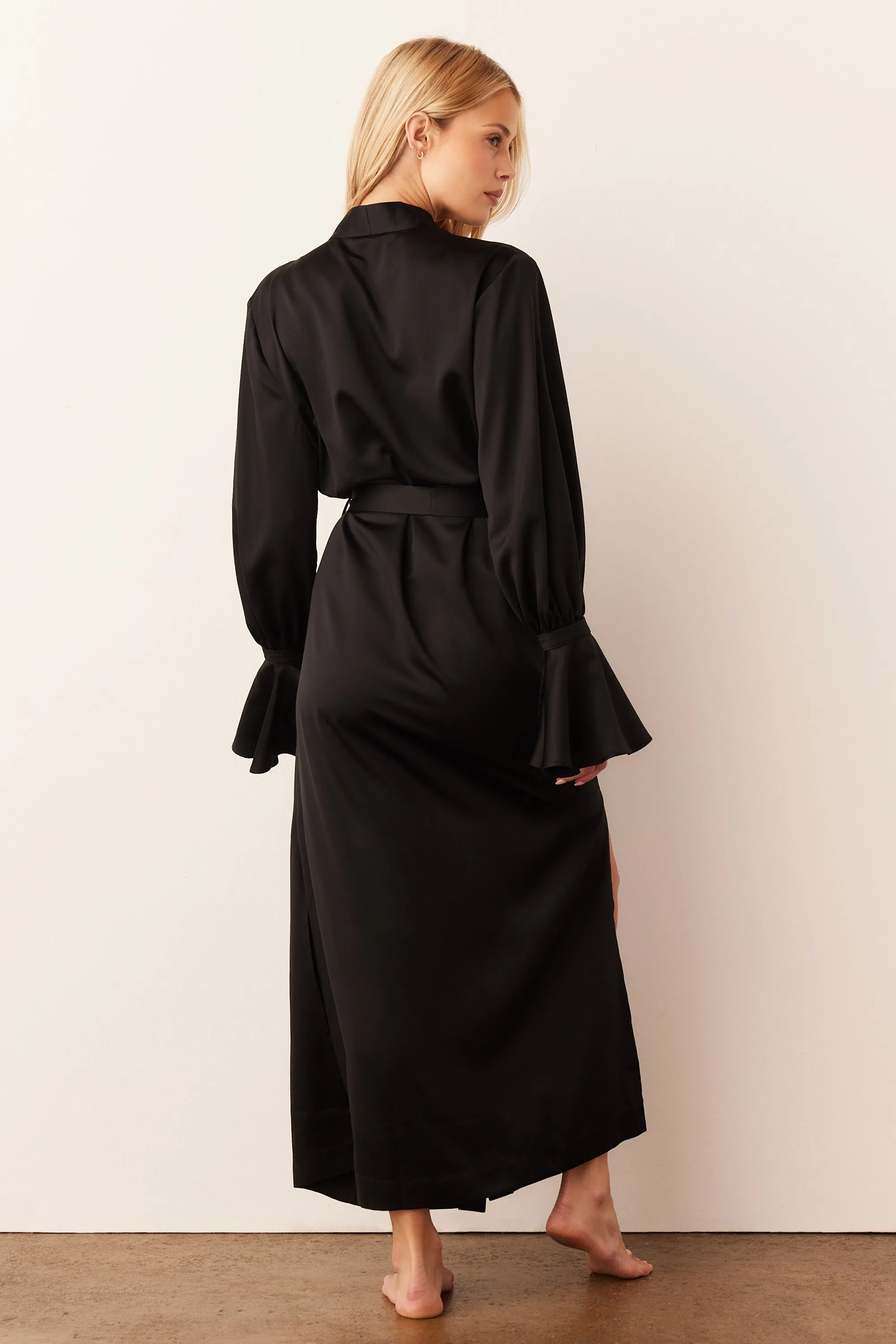 Juliette Cuff Robe | Black