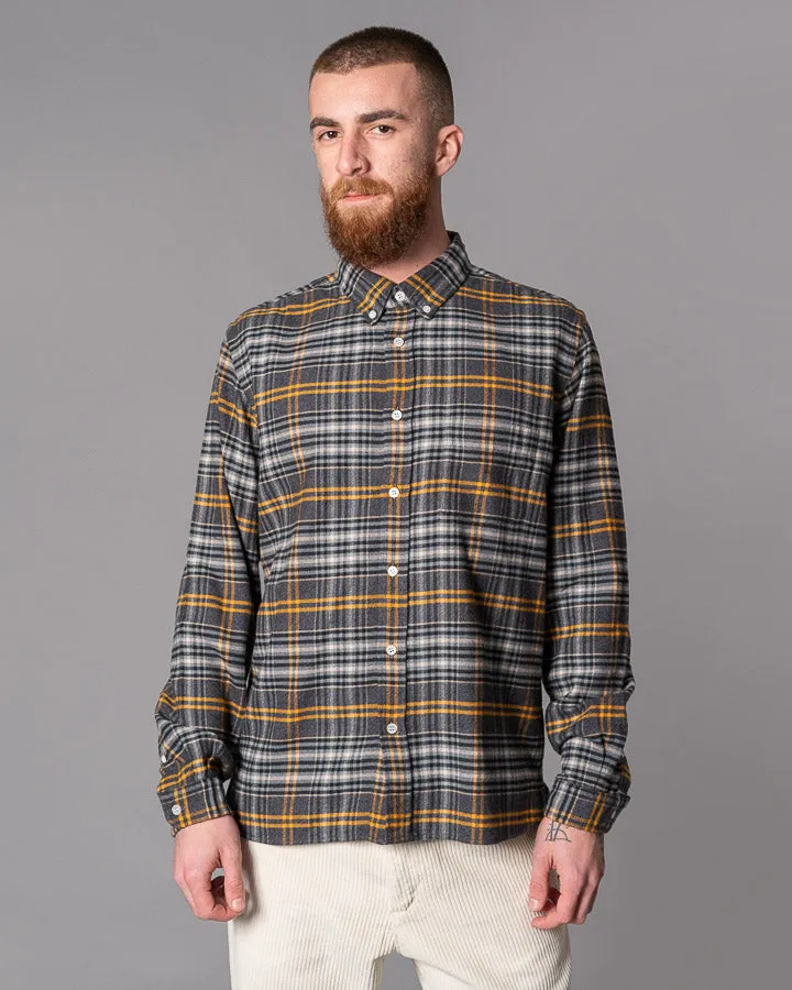 LA PAZ Branco Stone Blue Checks Button Down Shirt