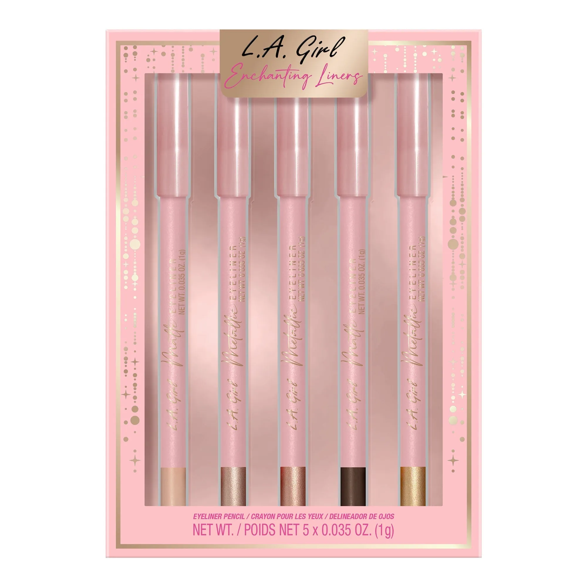 LAGIRL Enchanting Liners Set 5 pc Delineadores de Ojos