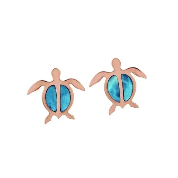 Larimar Lanai Honu Earrings