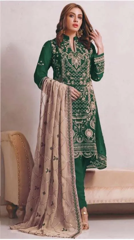 Luxurious GEORGETTE UNSTITCHED PAKISTANI SALWAR KAMEEZ SUITS