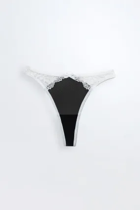 Marissa G String White Black