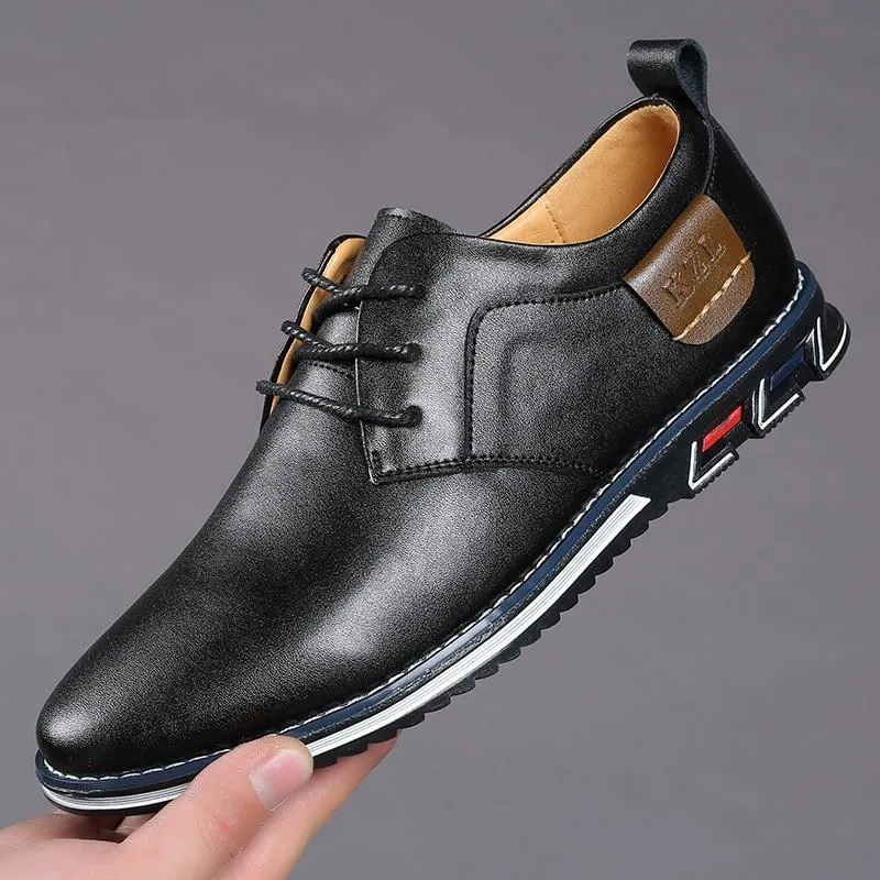 Men Oxfords Leather Sneakers