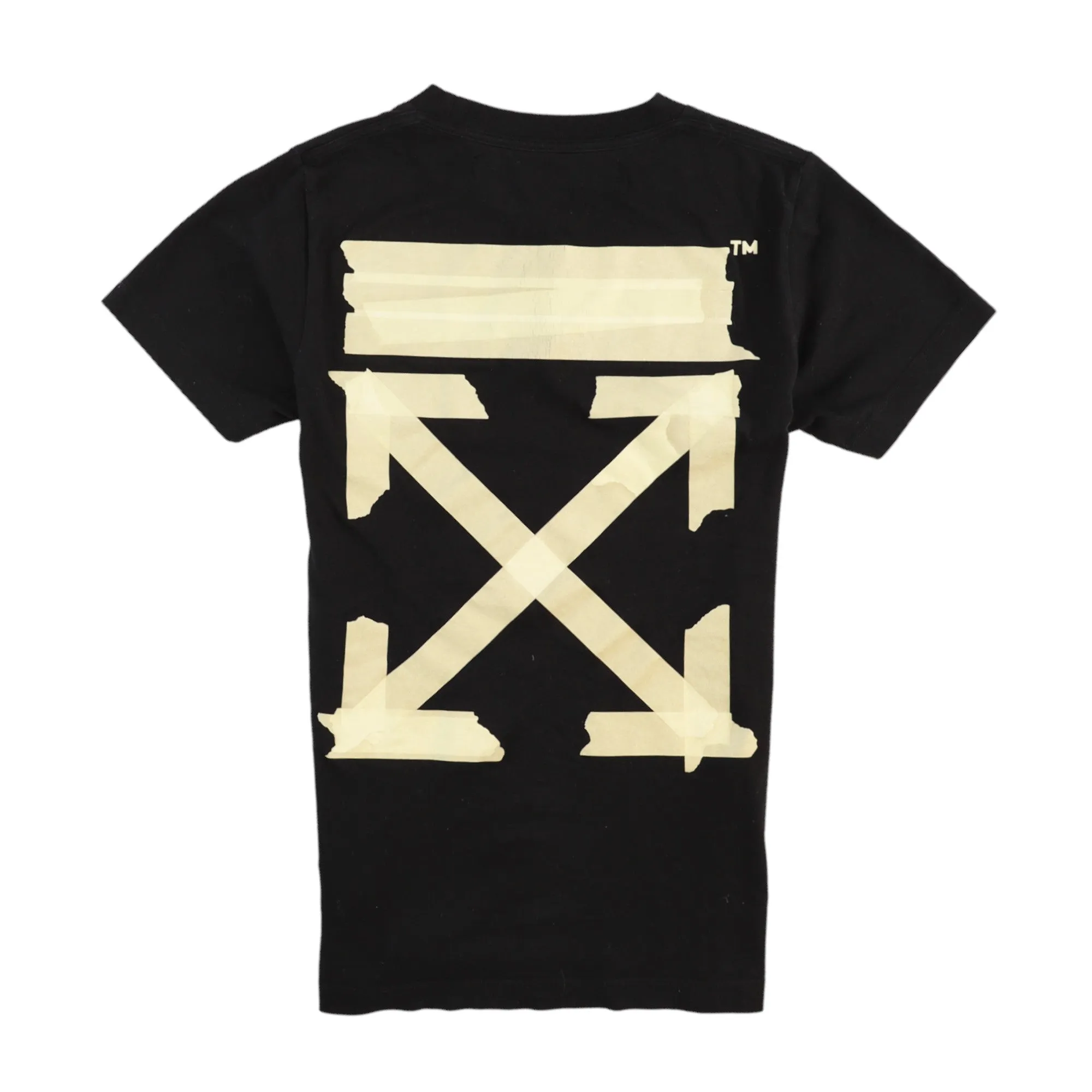 Men's Tape Arrows T-Shirt Black Size XXS