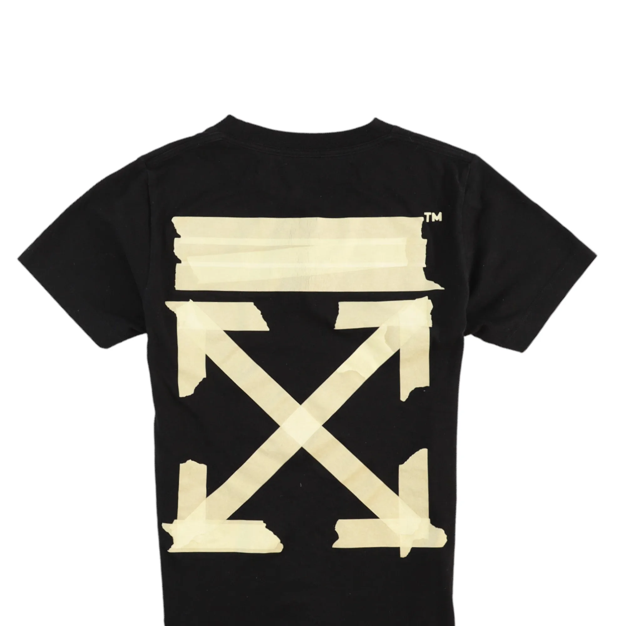 Men's Tape Arrows T-Shirt Black Size XXS