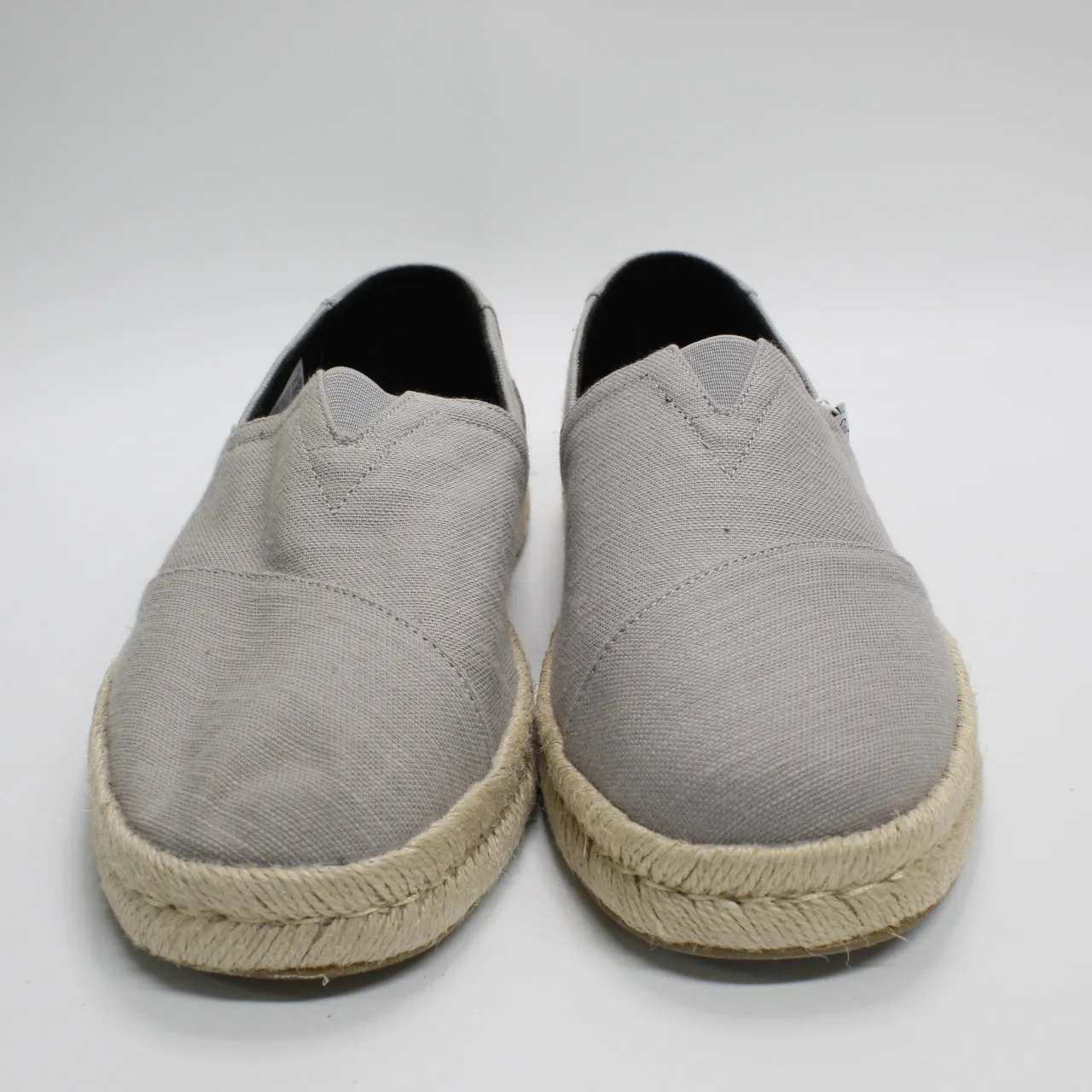 Mens Toms Alpargata Rope 2.0 Drizzle Grey Recycled Cotton Slubby Woven Uk Size 8