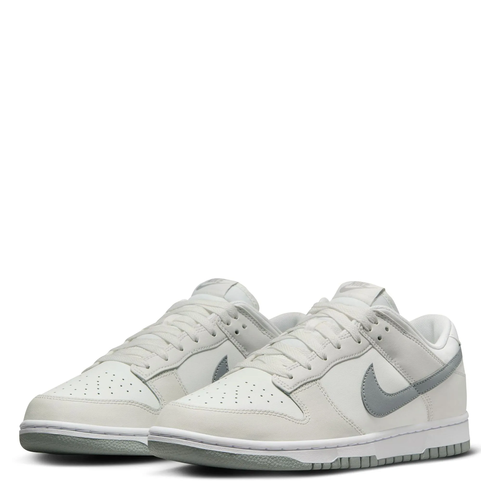 Nike Men's Dunk Low Retro Shoes - Summit White / Light Smoke Grey