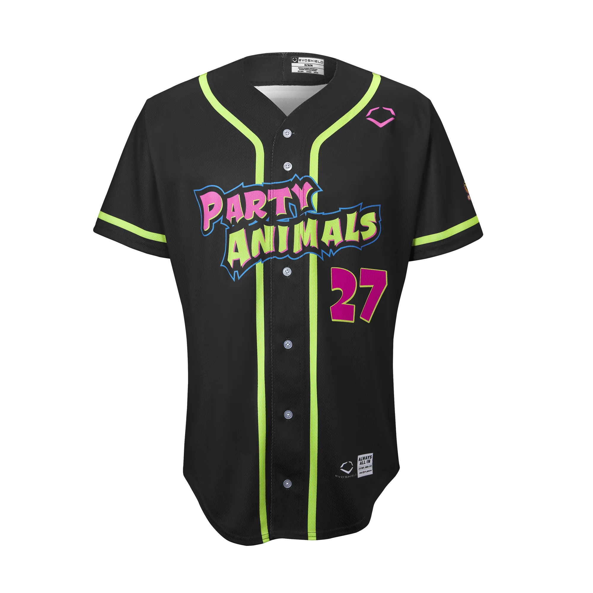 Party Animals Jake Lialios #27 EvoShield Jersey - Black