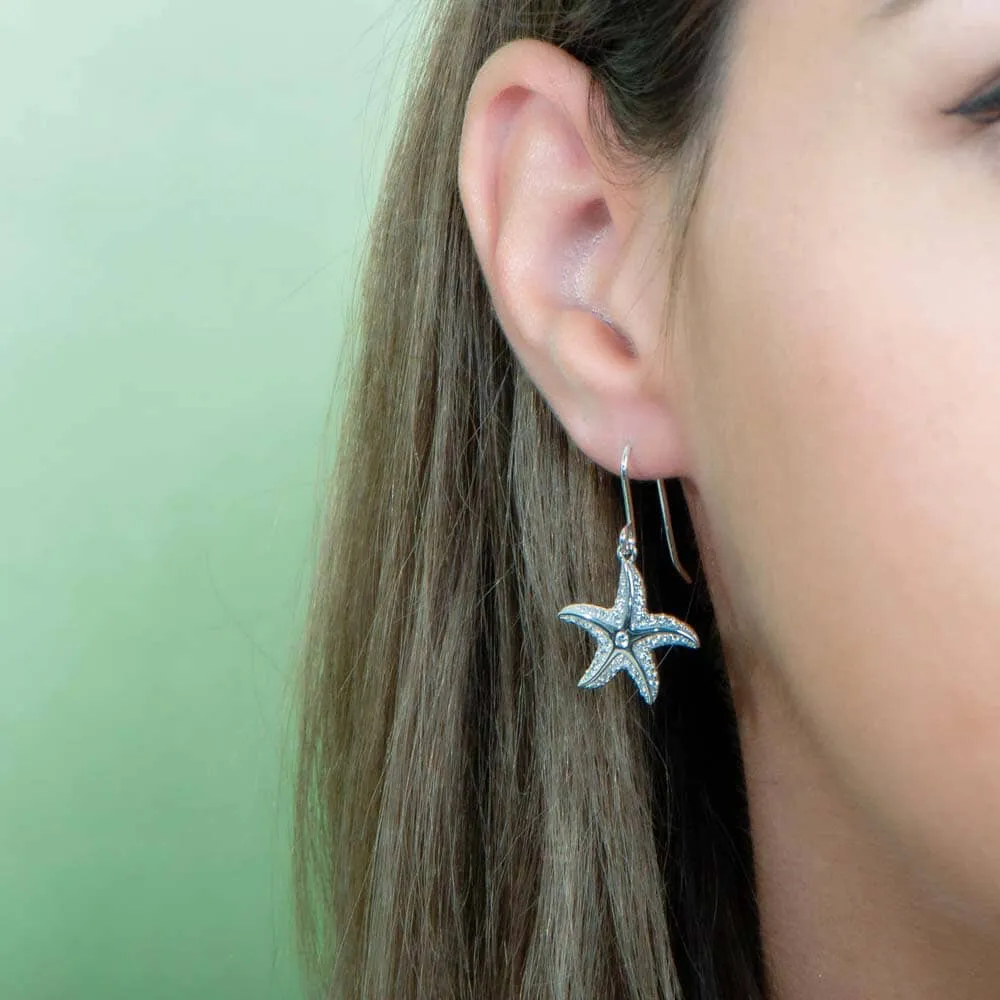 Pavé Hau'oli Starfish Earrings