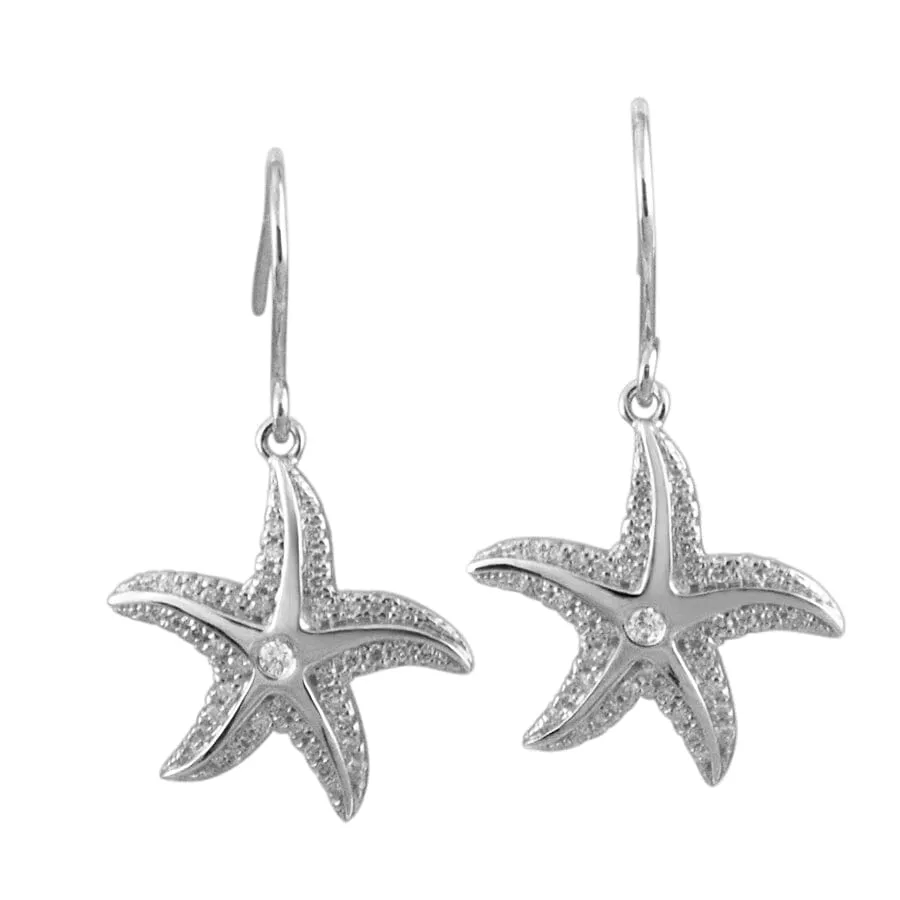 Pavé Hau'oli Starfish Earrings