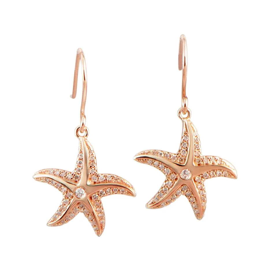 Pavé Hau'oli Starfish Earrings