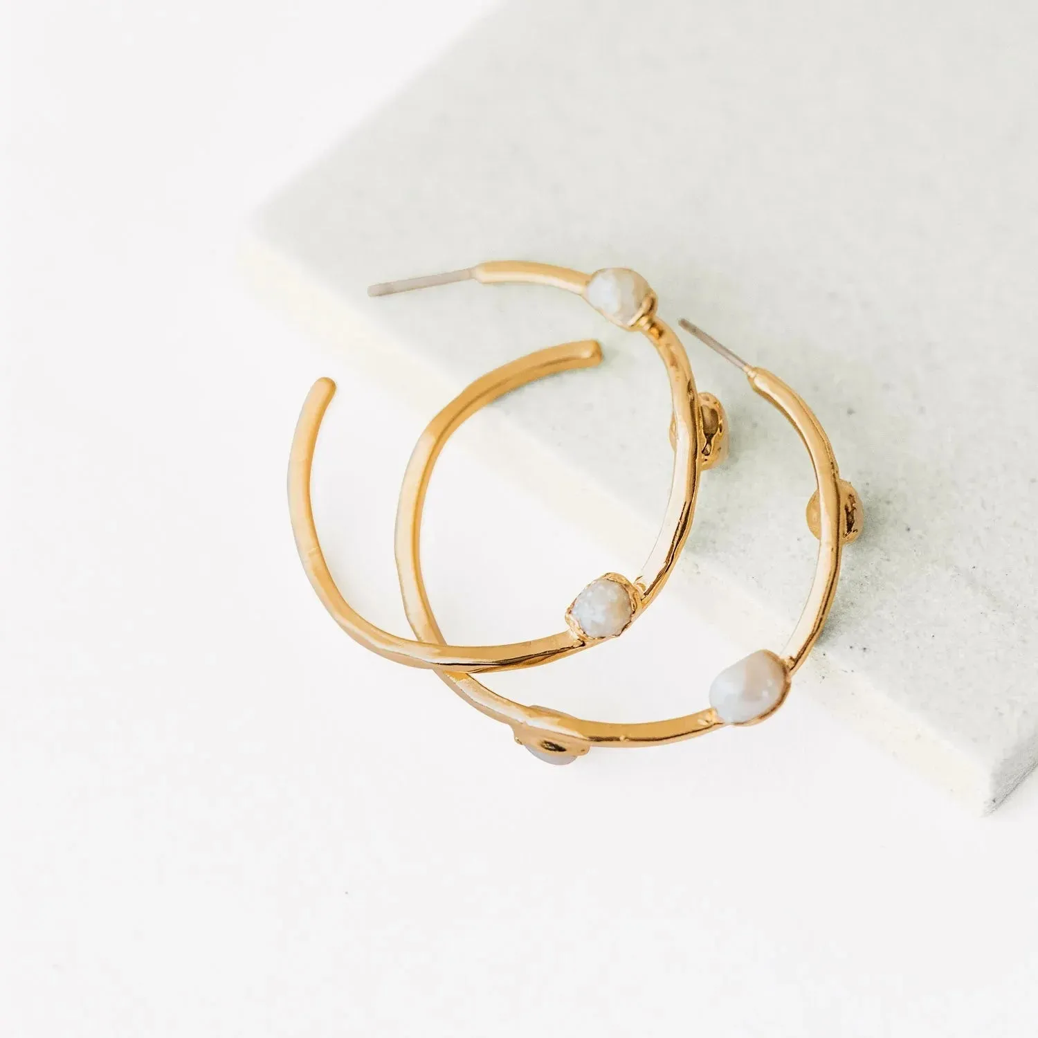 Pearl Wave Hoops SS01