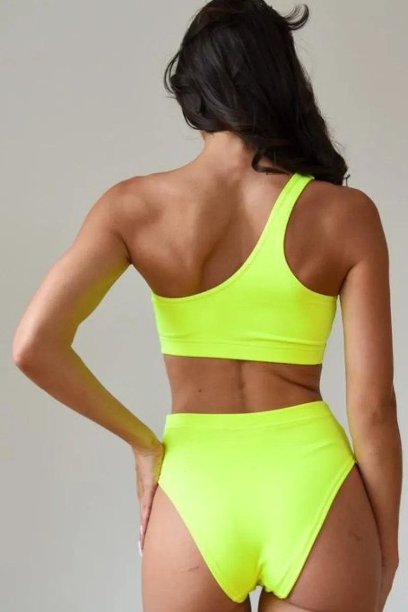 Pole Addict Mesmerised Top - Neon Yellow