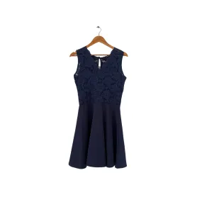 Quiz Navy Glitter Lace Dress | Brand New |