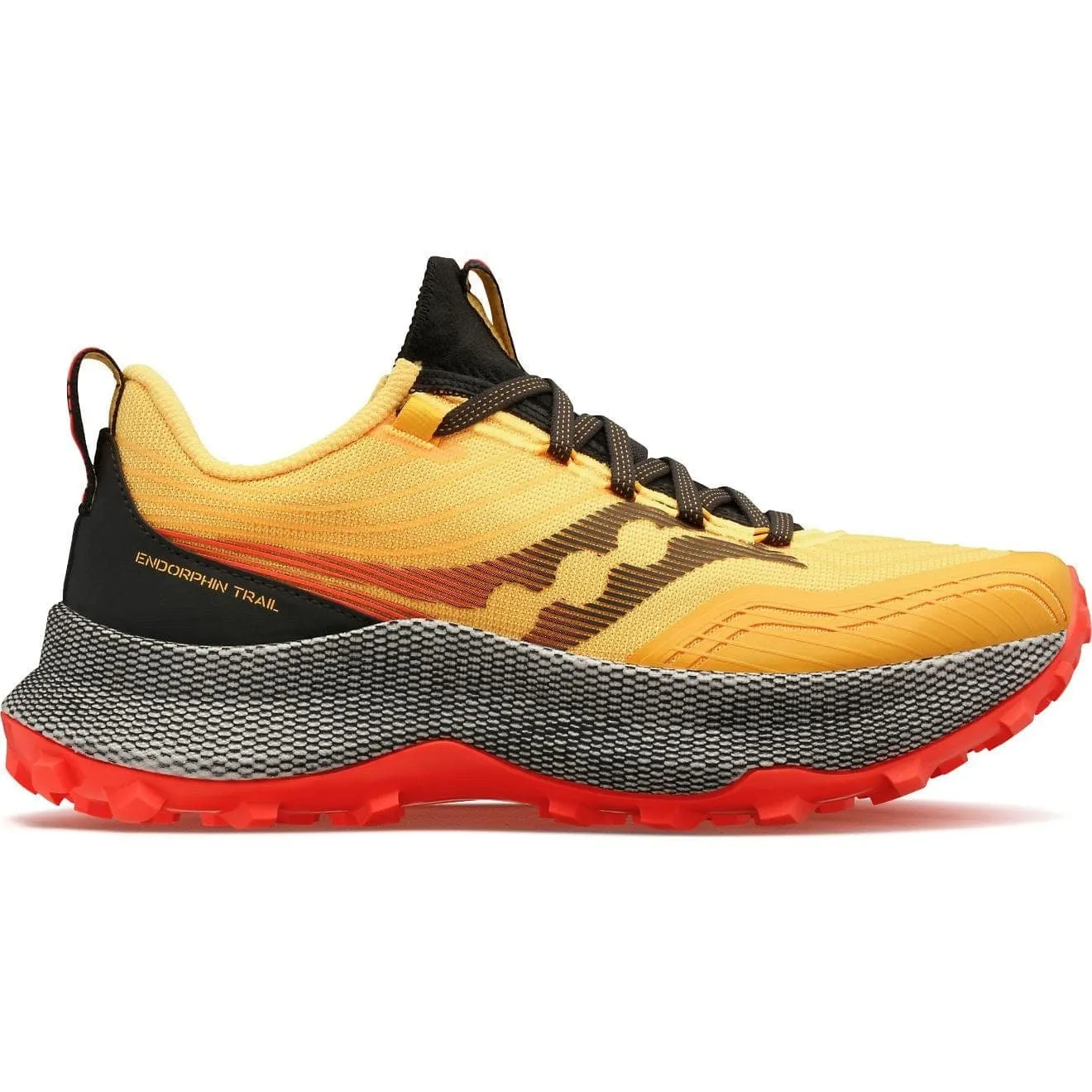 Saucony Endorphin Trail (Mens) - Vizi Gold/Vizi Red