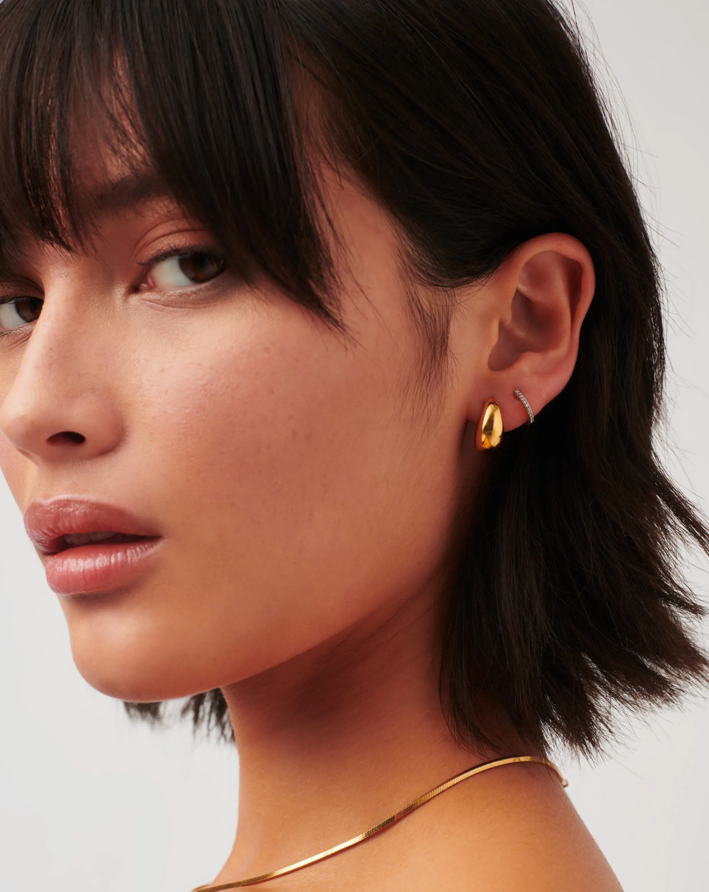 Savi Dome Small Hoop Earrings