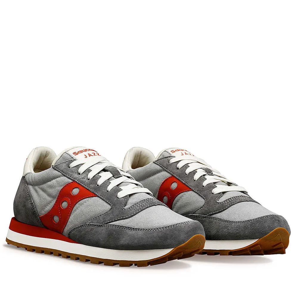 Scarpe Uomo Saucony Sneakers Jazz Original Grey - Red