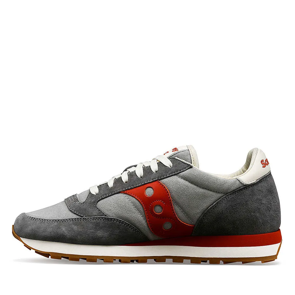 Scarpe Uomo Saucony Sneakers Jazz Original Grey - Red