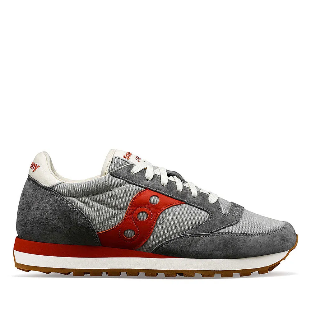 Scarpe Uomo Saucony Sneakers Jazz Original Grey - Red