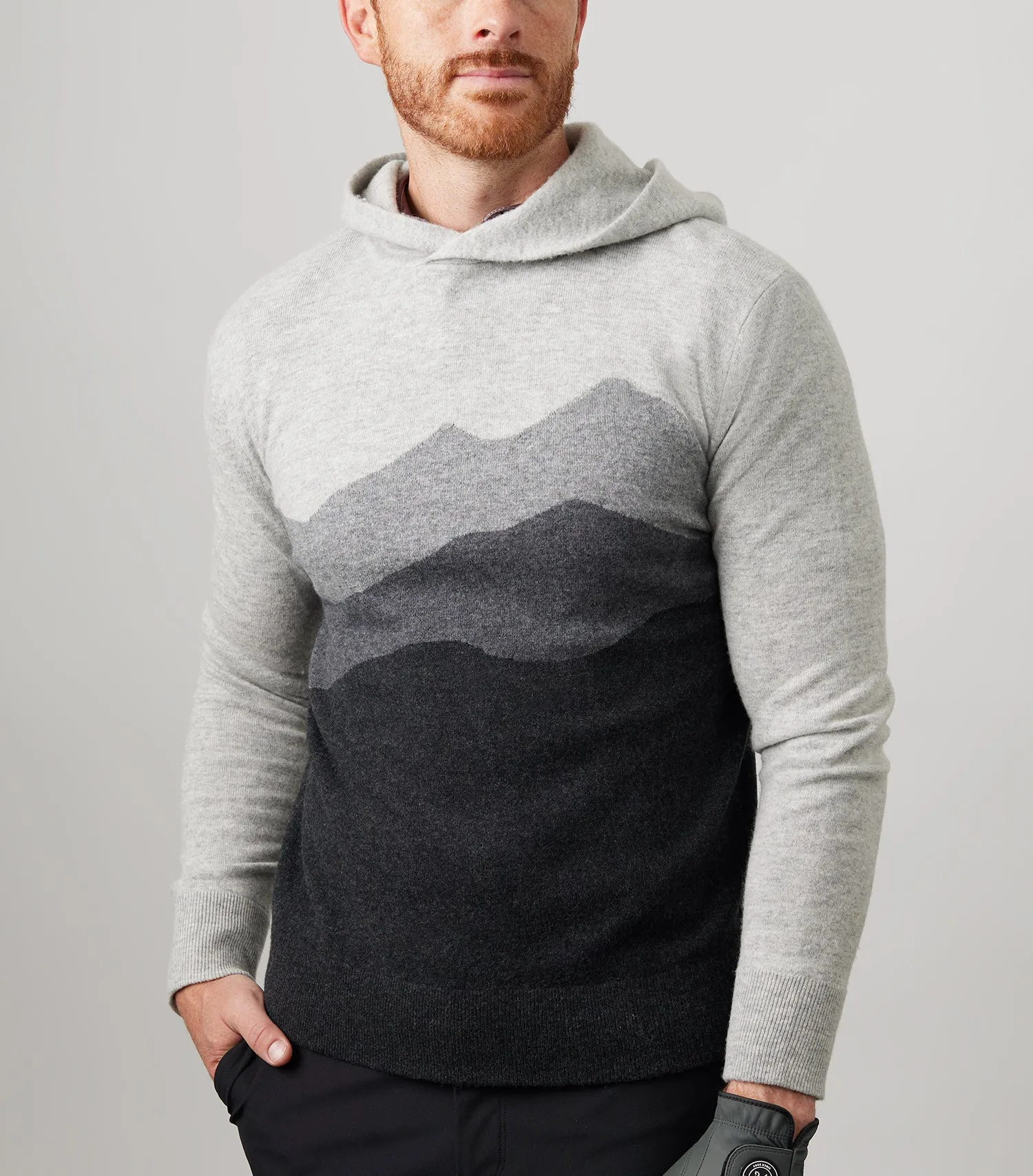 Sero Cashmere Hoodie - Mountainscape