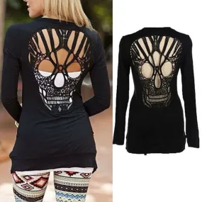 Skull Back Cardigan