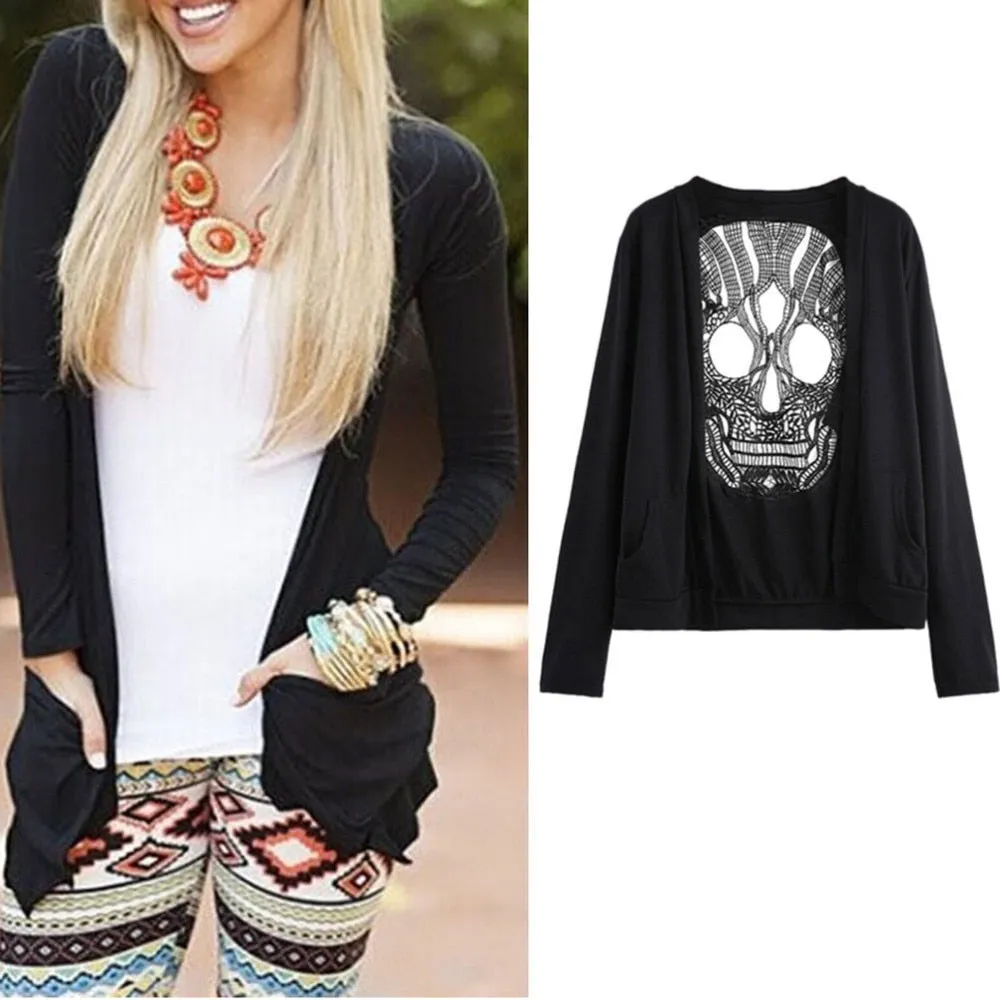 Skull Back Cardigan