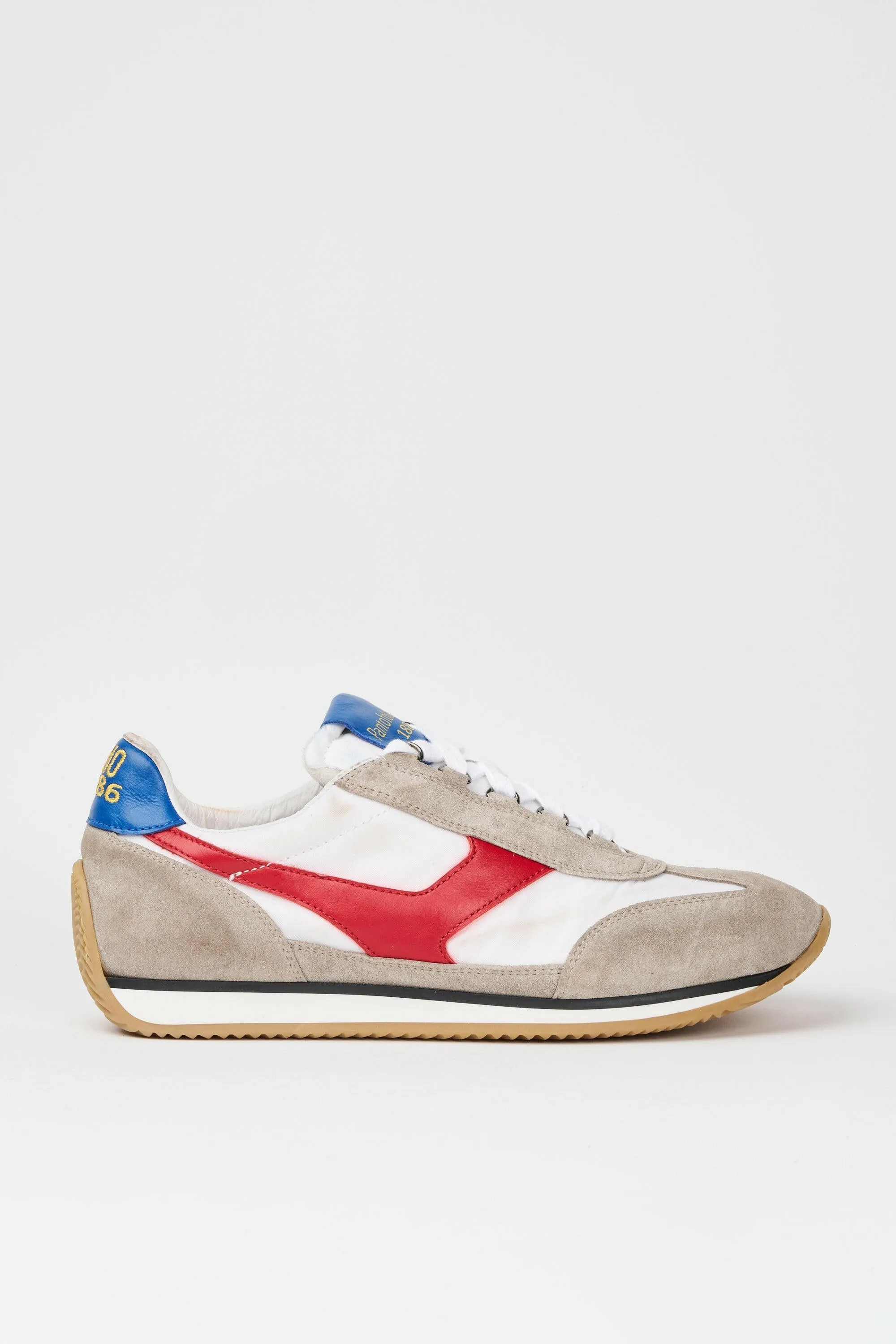 Sneakers uomo Trainer '74 in camoscio beige e tessuto 02