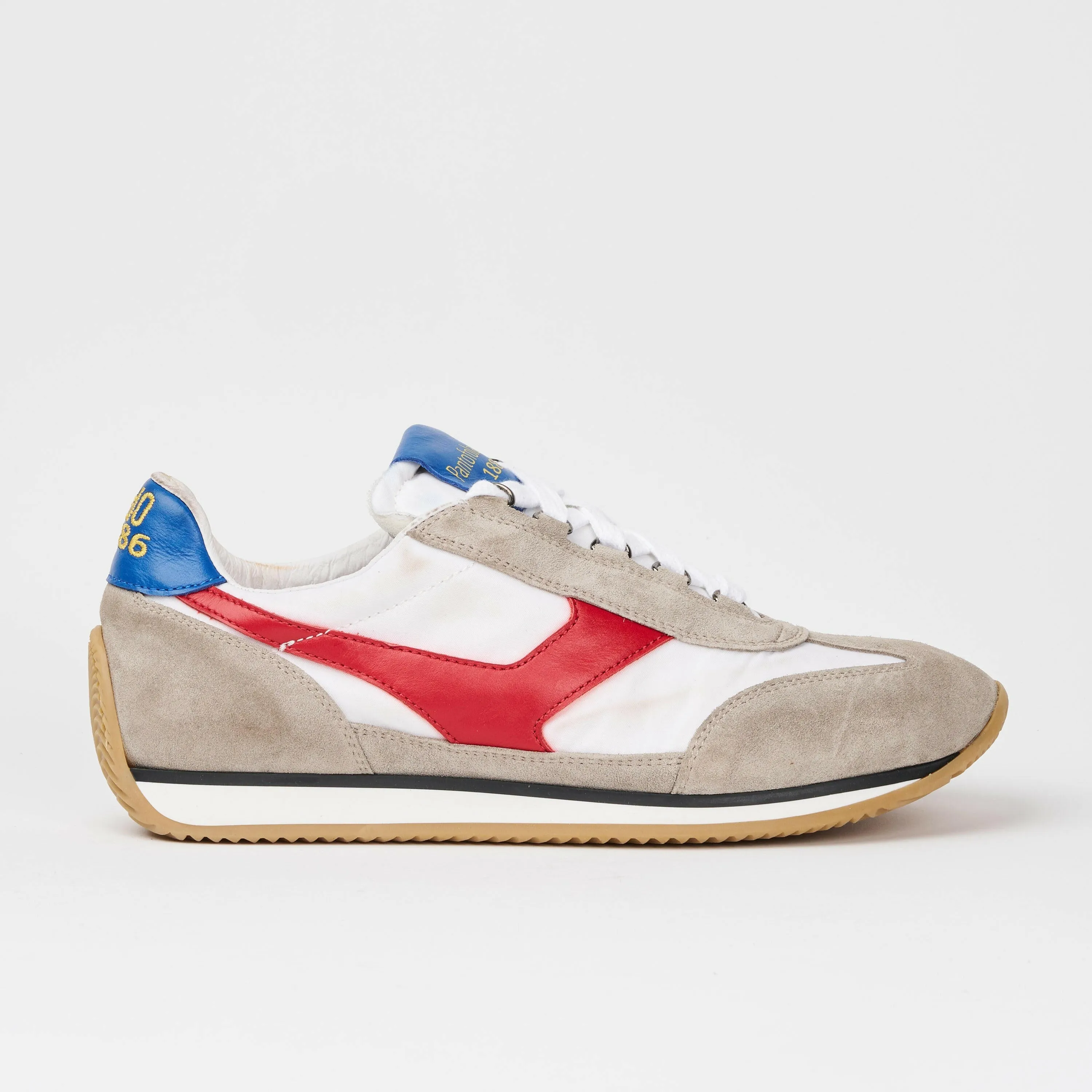 Sneakers uomo Trainer '74 in camoscio beige e tessuto 02