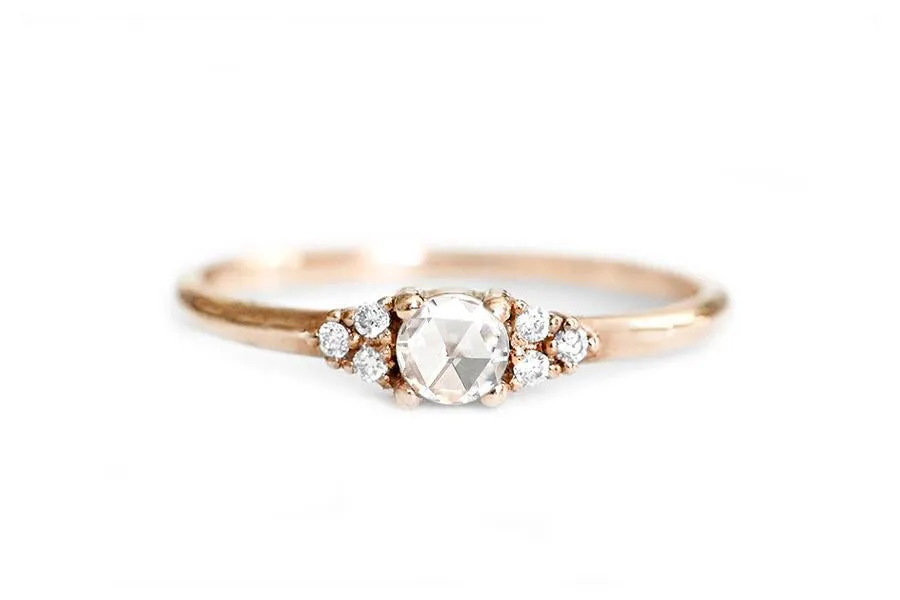 Sora Rose Cut Moissanite Ring