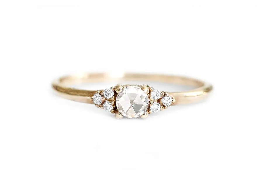 Sora Rose Cut Moissanite Ring