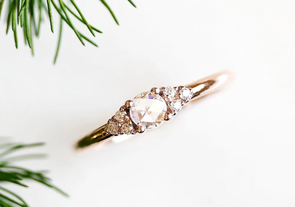 Sora Rose Cut Moissanite Ring