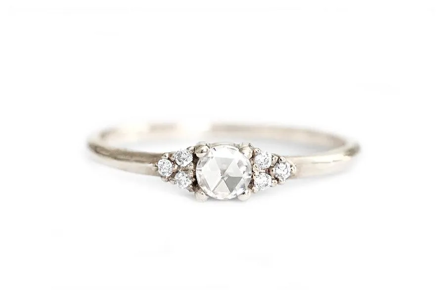 Sora Rose Cut Moissanite Ring