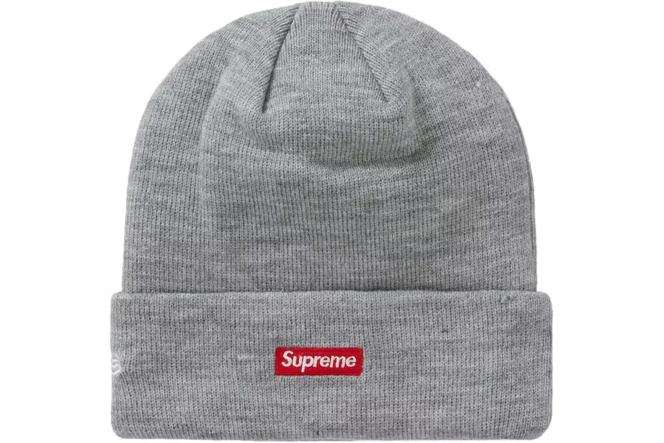 Supreme New Era S Logo Beanie Heather Grey