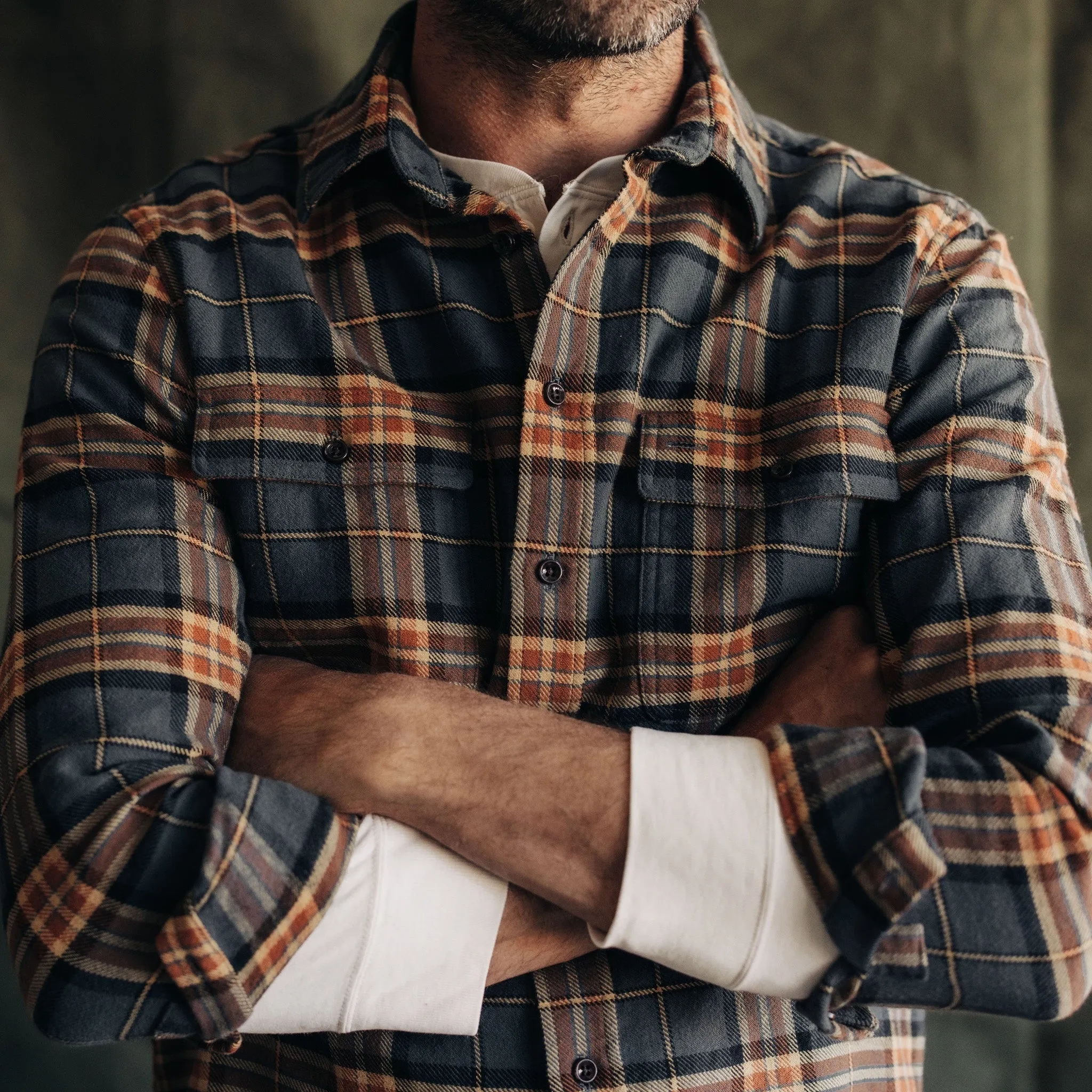 The Ledge Shirt in Conifer Plaid