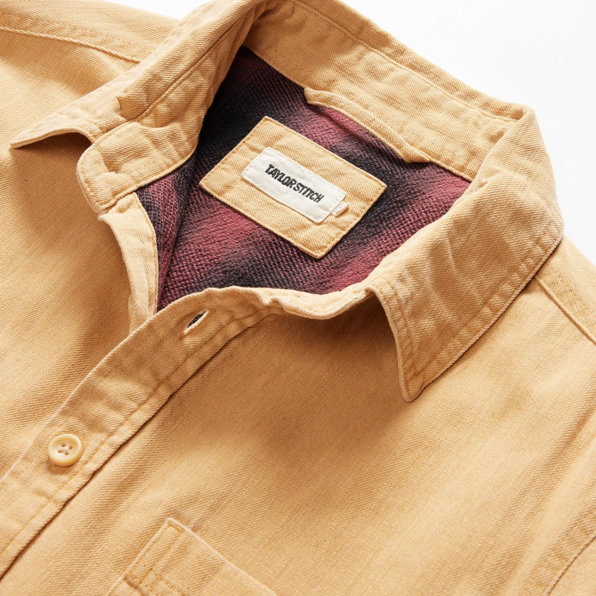 The Lined Utility Shirt in Wheat Denim