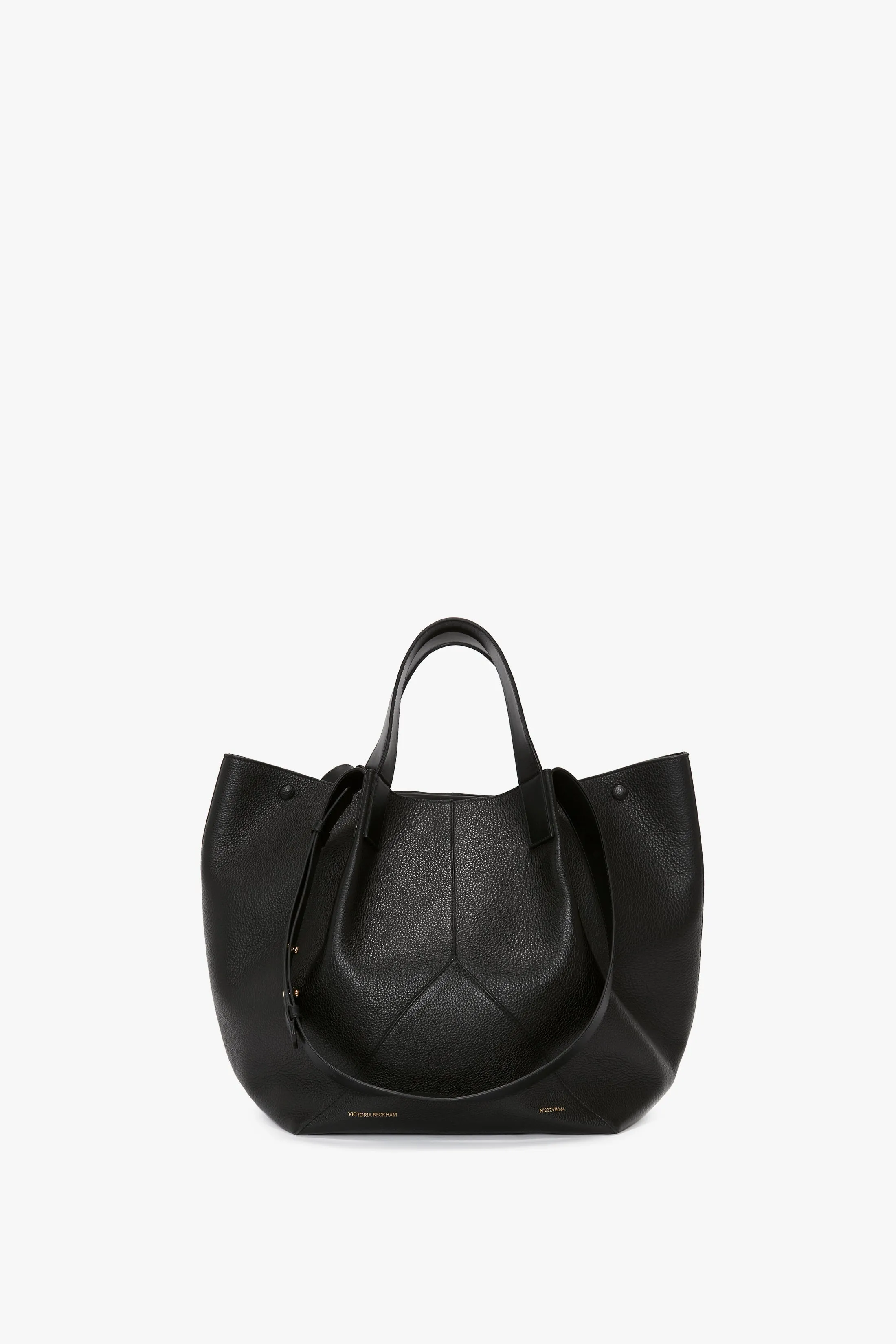 The Medium Tote In Black Leather