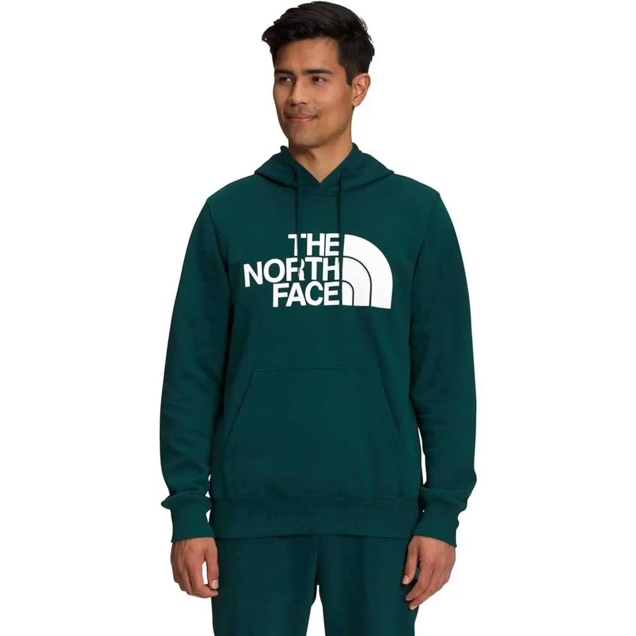 The North Face Men's Half Dome Pullover Hoodie - Ponderosa Green/TNF White