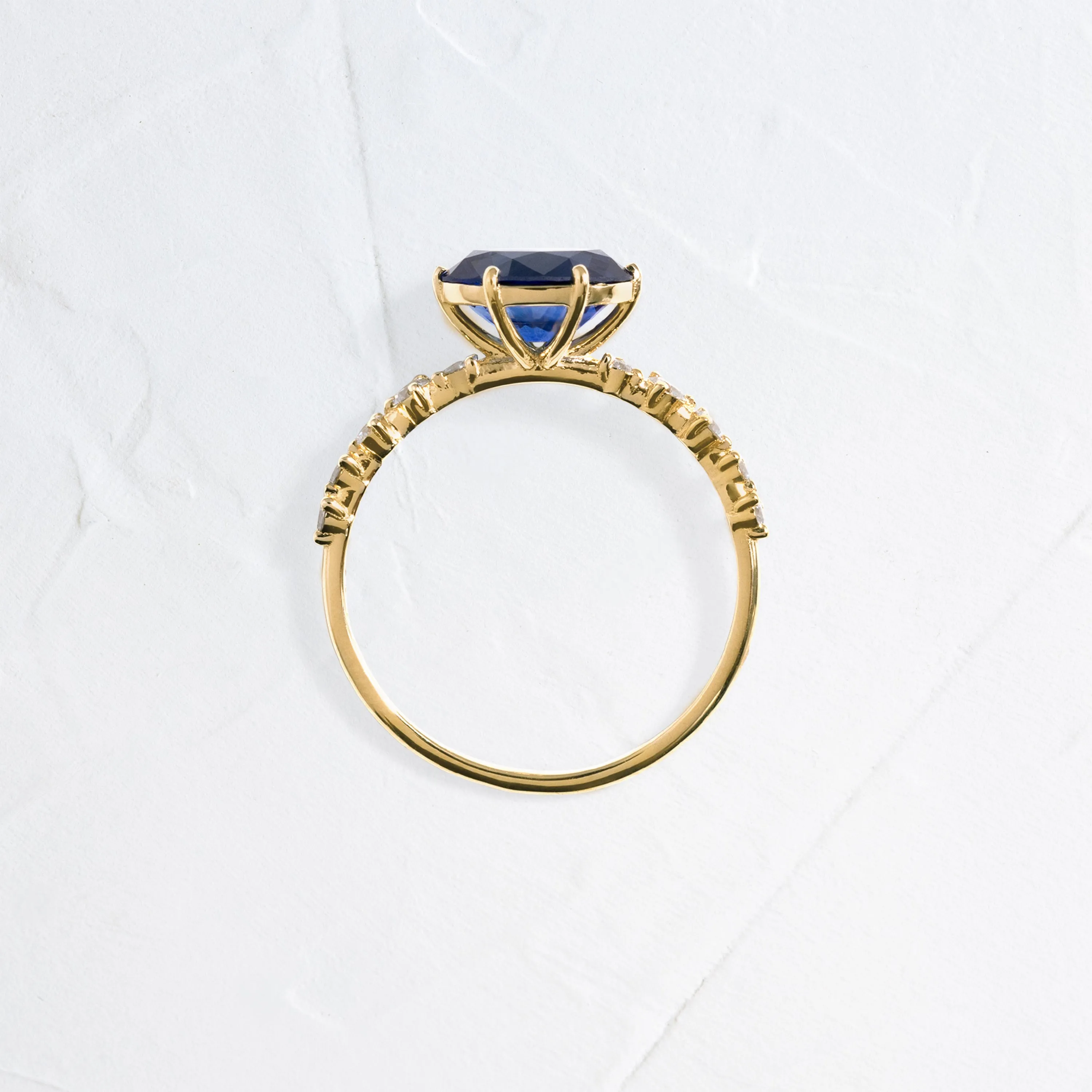 Tinsel Ring, 1.89ct. Blue Sri Lanka Sapphire