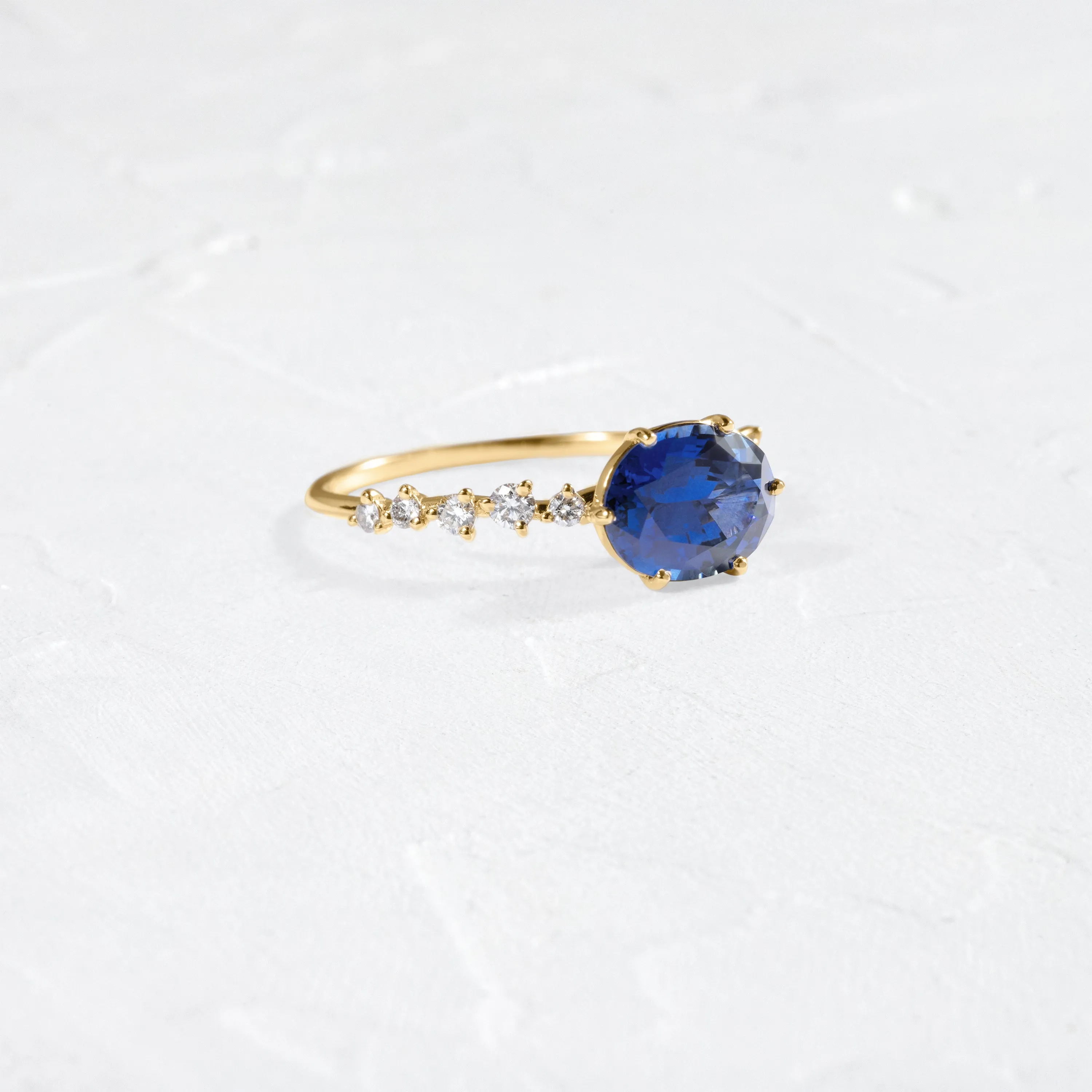 Tinsel Ring, 1.89ct. Blue Sri Lanka Sapphire