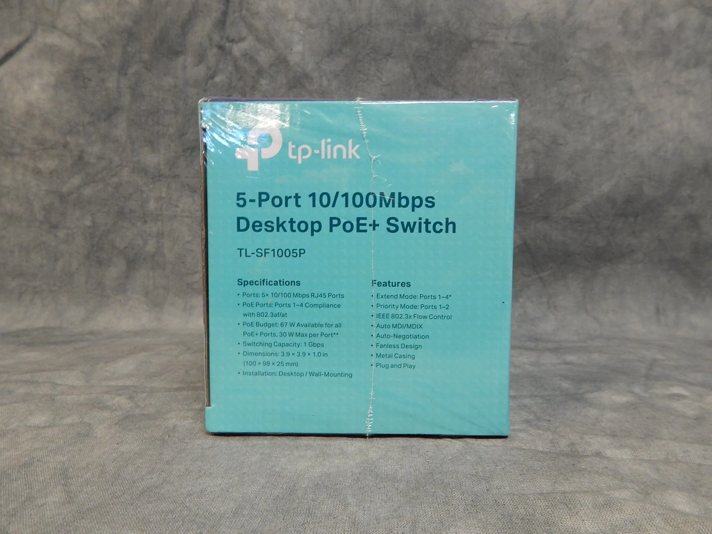 TP-Link 5-Port 10/100Mbps Desktop PoE  Switch - Brand New!