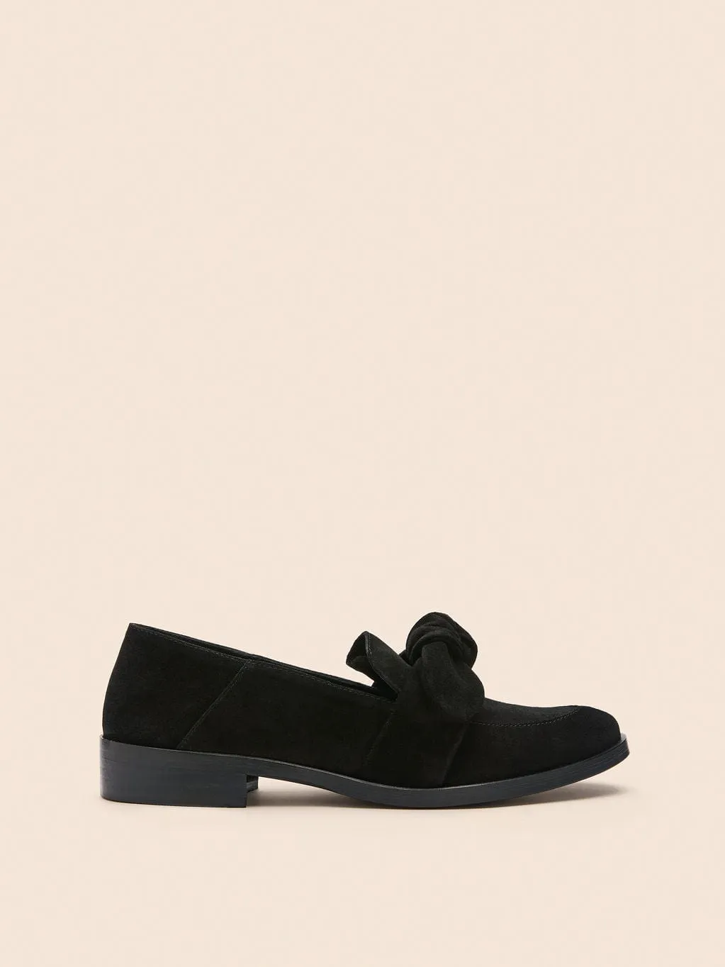 Valencia Black Suede Loafer