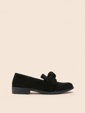 Valencia Black Suede Loafer