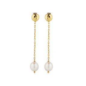 Vama | Rhea Earrings | Metal-Sterling Silver | Stone-White Pearl | Finish-Shiny