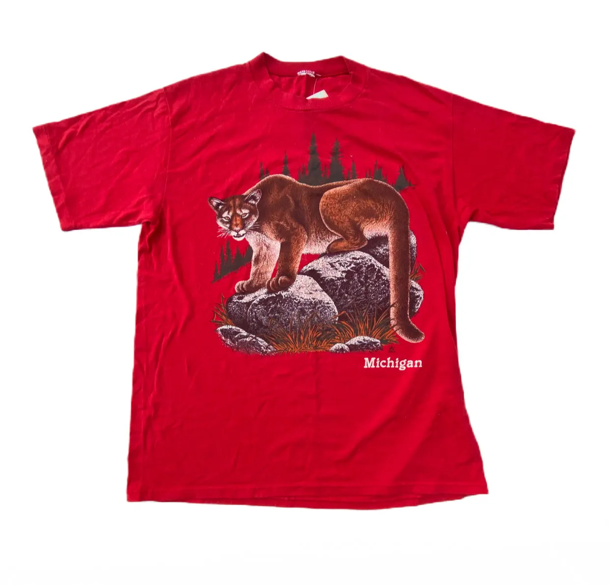 Vintage Mountain Lion, Michigan T-shirt