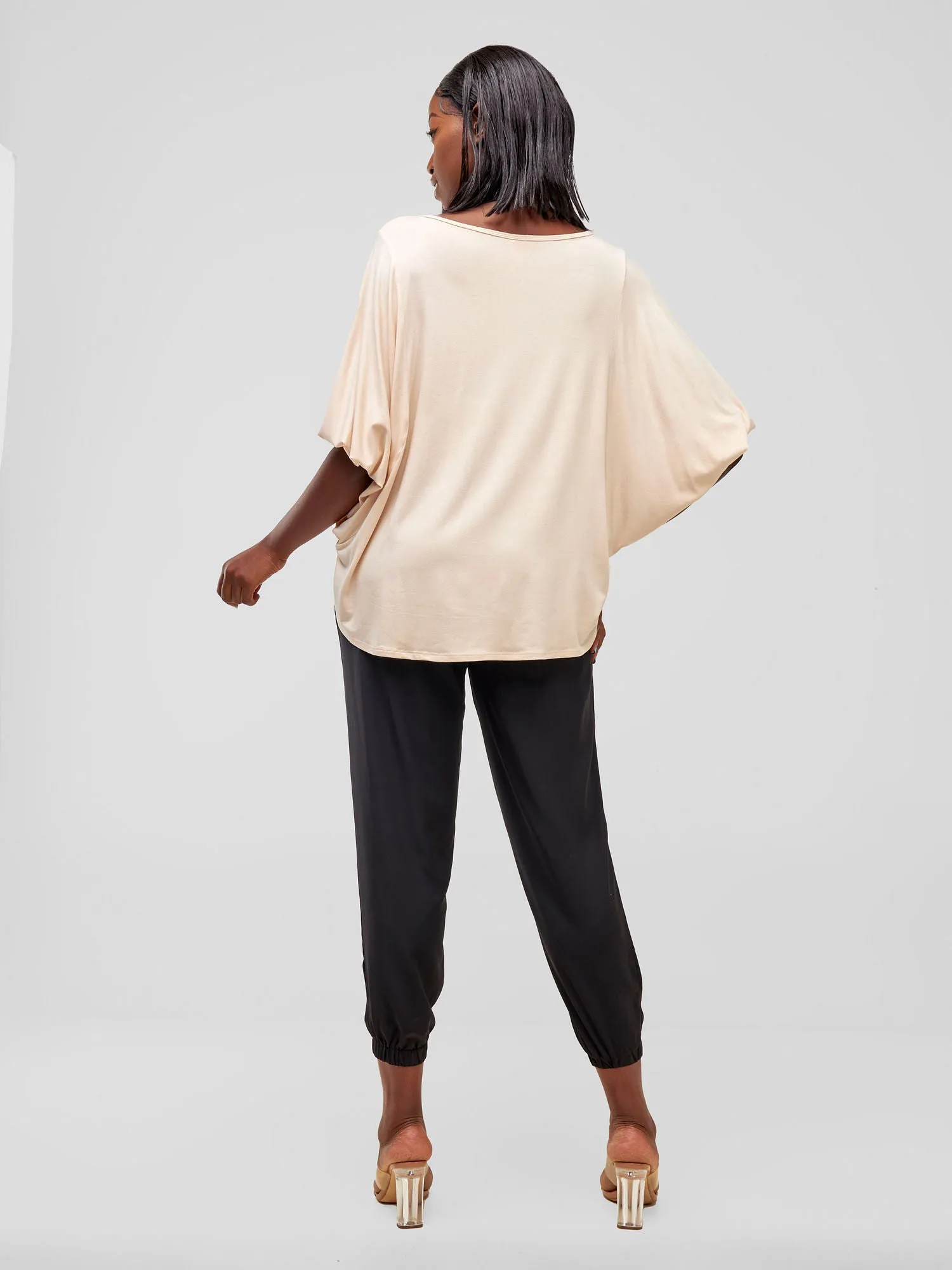 Vivo Safiya Dolman Top - Buttermilk