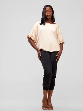 Vivo Safiya Dolman Top - Buttermilk