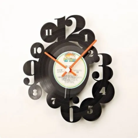 Wall Vinyl Clock Time