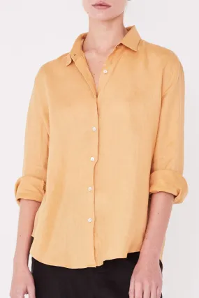 Xander Amber Gold Linen Shirt